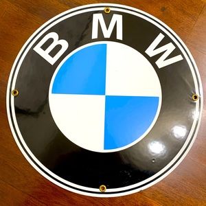 BMW metal sign
